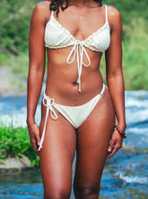 Bas de maillot de bain femme Solaya motif Perle des sables - vue face - Hoalulu