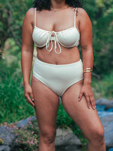 Bas de maillot de bain femme Tiare motif Perle des sables - vue face - Hoalulu